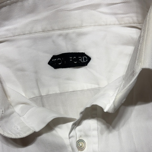 Tom Ford Classic White Men's Dress Shirt - Picture 5 of 7
